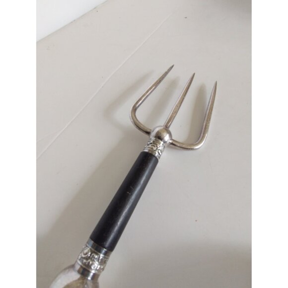 Antique Silver Plate Three Prong Toaster Fork William Hutton & Sons 1900's 7 " - Picture 7 of 12